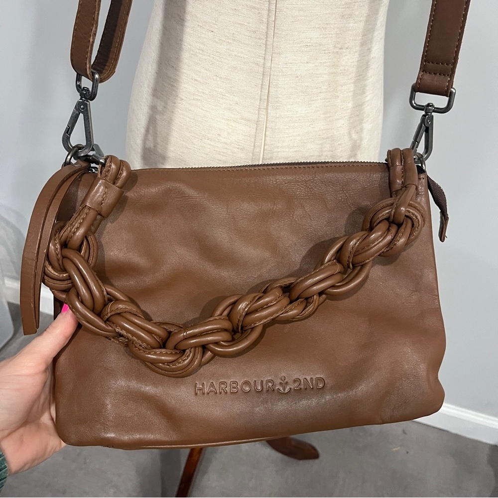 Harbour 2nd Brown Leather Crossbody and Hand Bag - Picture 10 of 10